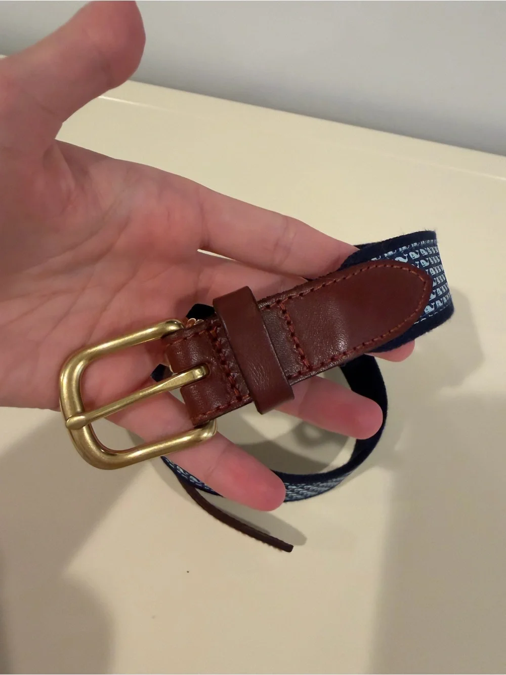 Vineyard Vines Wale Canvas Club Belt - size 30